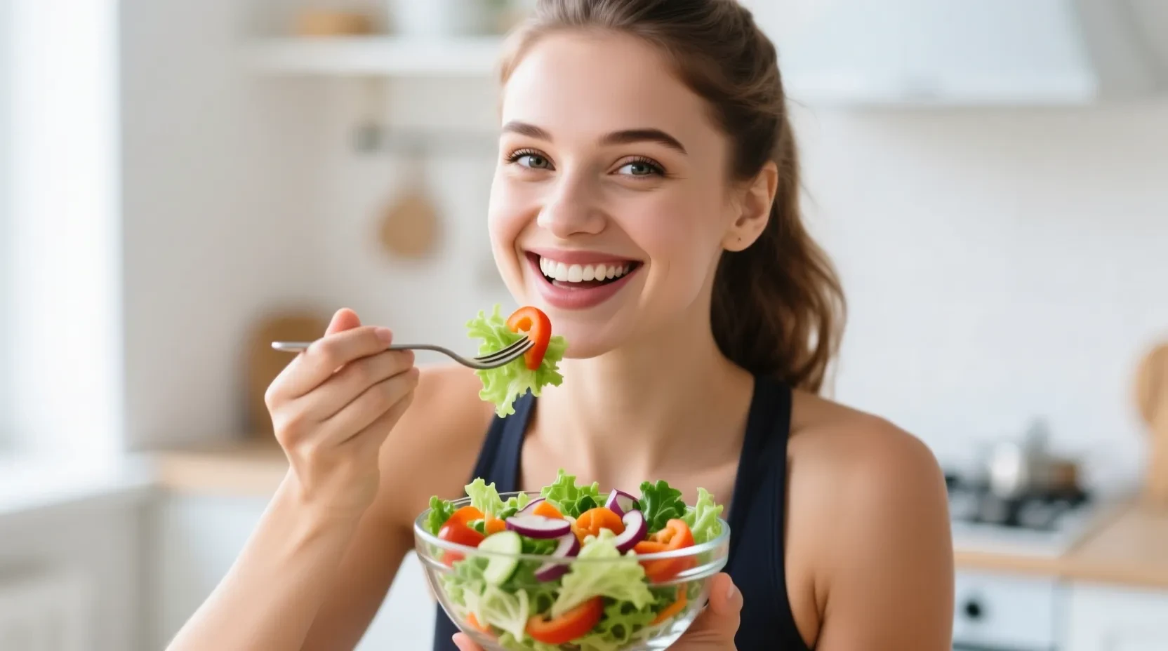 Ingredientes frescos y saludables para una buena visión